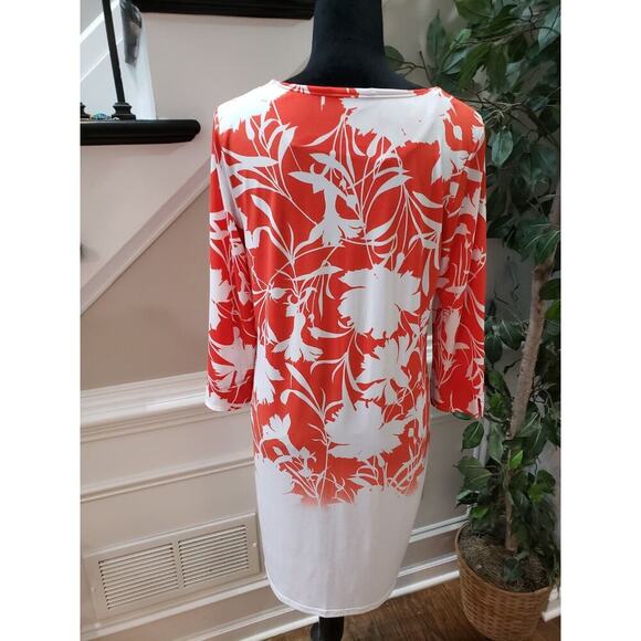 Covington Womens Multicolor Polyester Round Neck Long Sleeve Knee Length Dress M - Picture 7 of 12